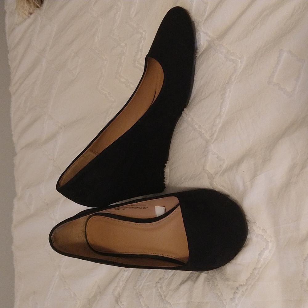 A New Day Black Wedge Heels